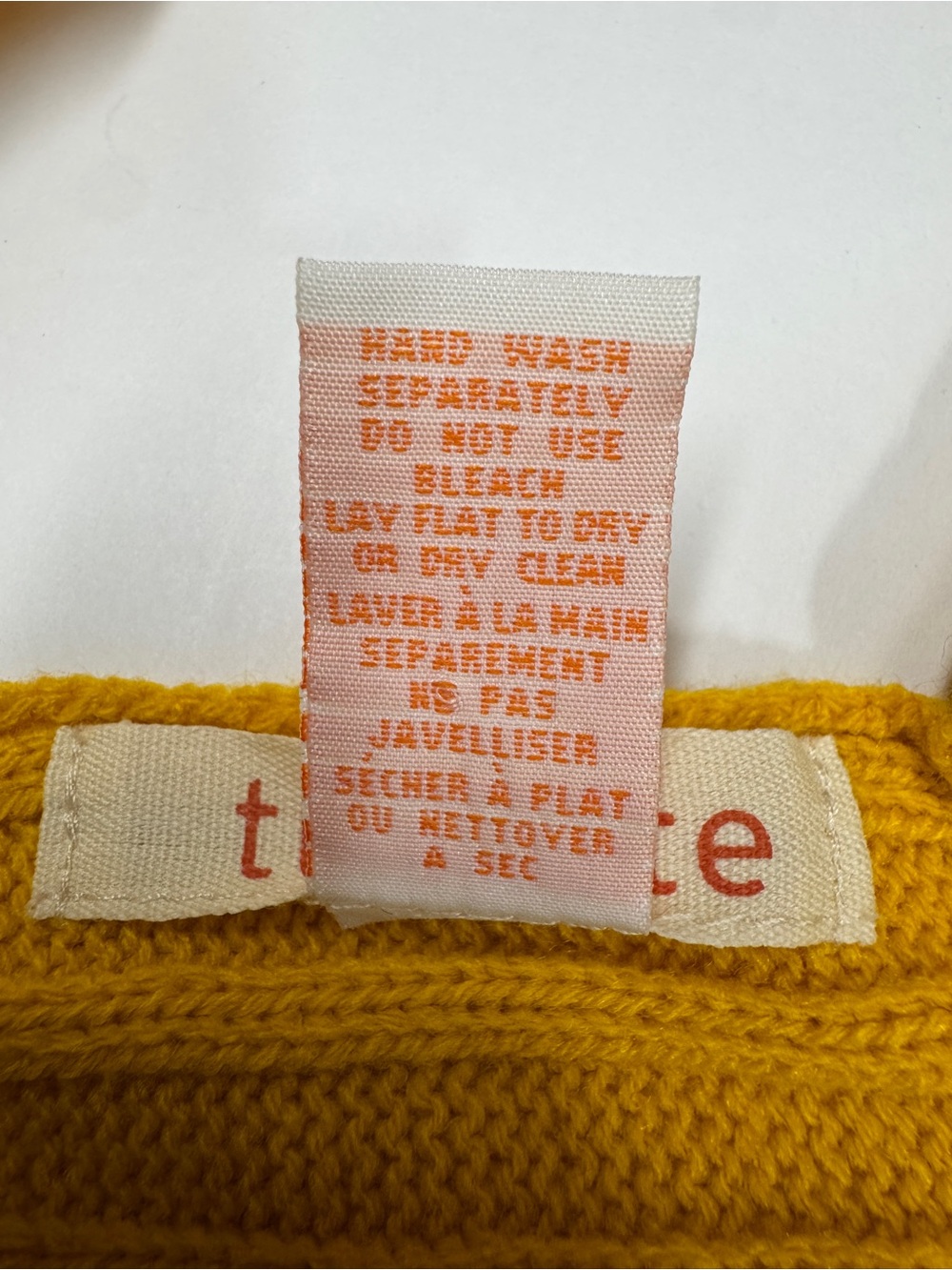 Dark Yellow Ruffles-Trim Knit Scarf - Picture 5 of 10